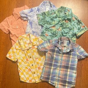 Bundle of 5 Short Sleeve Button Down Shirts